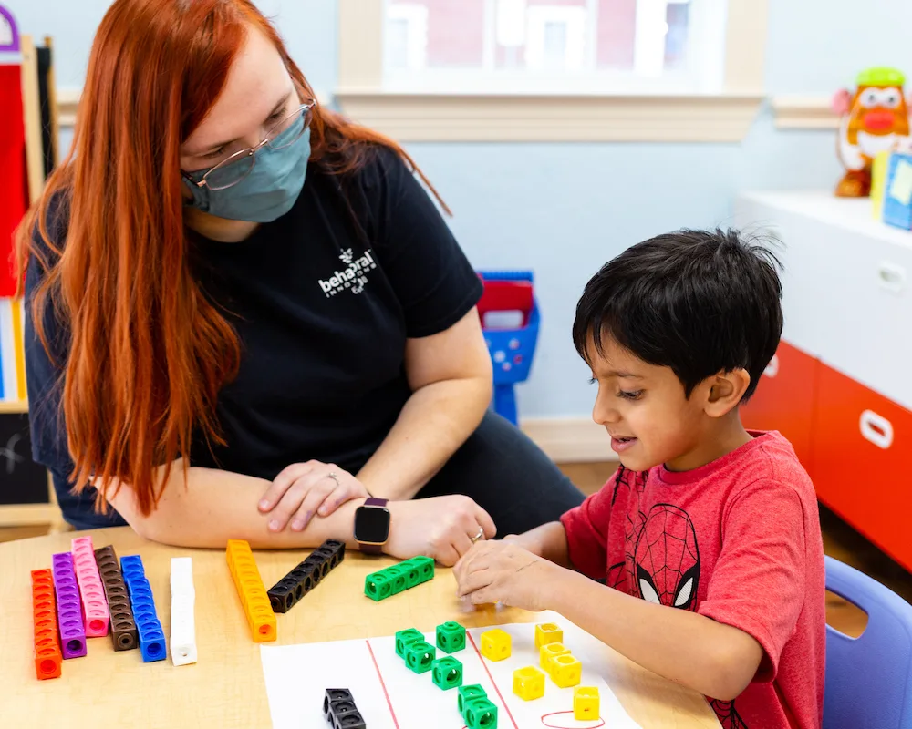 BI Richardson therapist teaching young boy