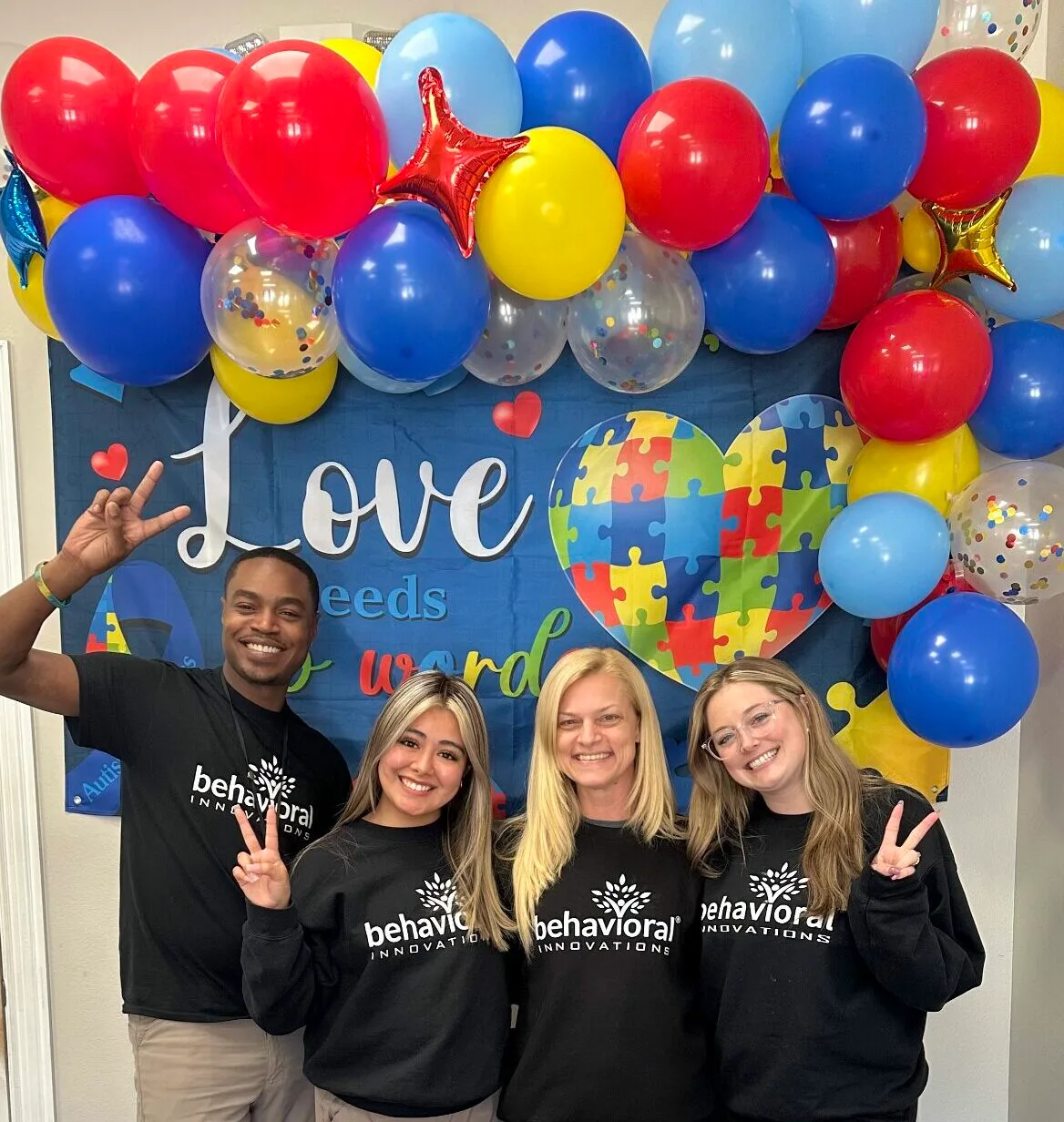 Behavioral Innovations staff posing for picture