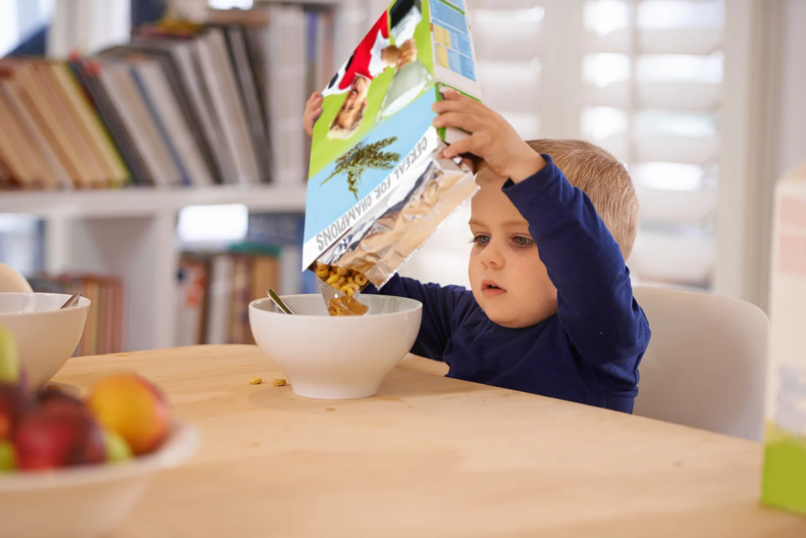 Parent and child practicing choice-making and communication