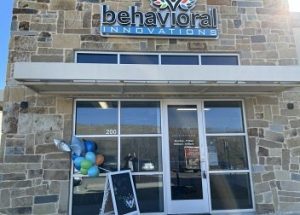 a building with a sign that says behavioral innovations