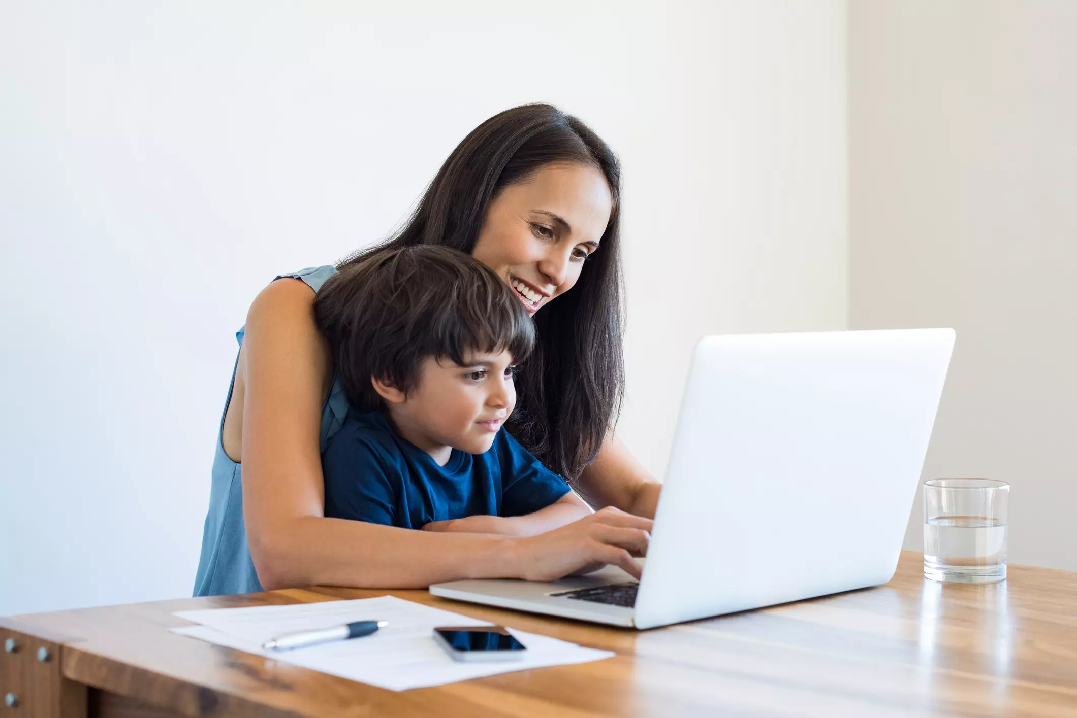 Mother and child ABA prep at home